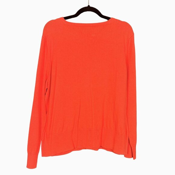Coral J Jill Lightweight Cardigan XL – Crewneck Round Neck Sweater - Picture 3 of 6